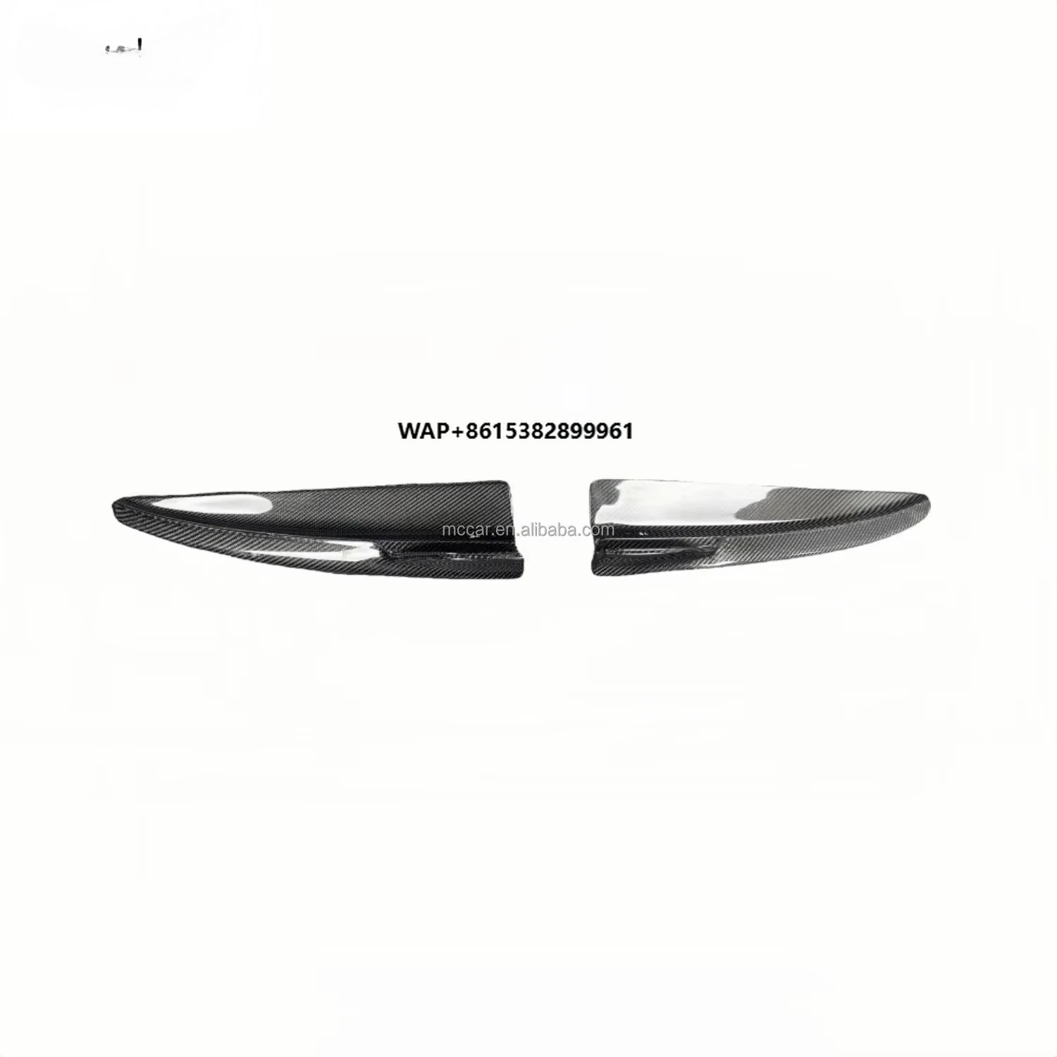 High Quality Car Rear Bumper Side Decoration Suitable For Mercedes Benz Four Door Sedan C43 W205 C63s Carbon Fiber Rear Corner