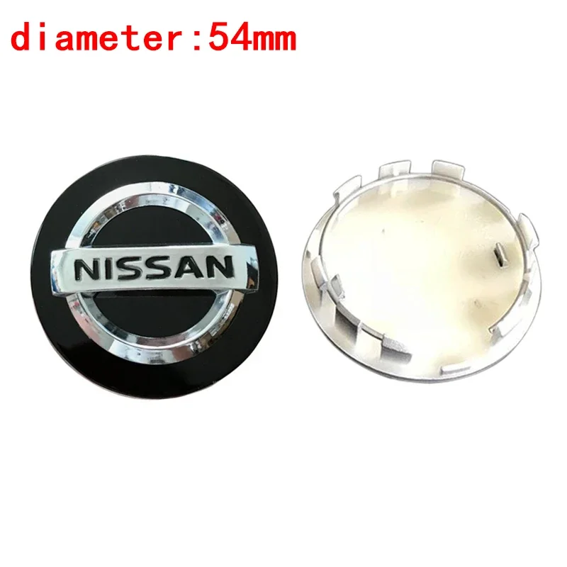 4pcs Car Wheel Center Hub Caps Cover for Nissan Kicks Navara Nismo Qashqai J11 J10 X-Trail T31 Juke Leaf Micra Sentra Emblem