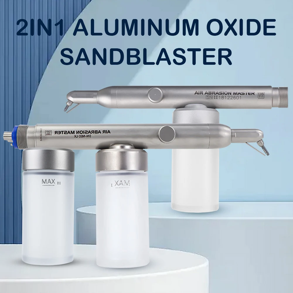 

Dental Aluminum Oxide with water spray Air polisher sandblaster gun teeth cleaning oral hygiene 2/4holes Dentistry Equipment