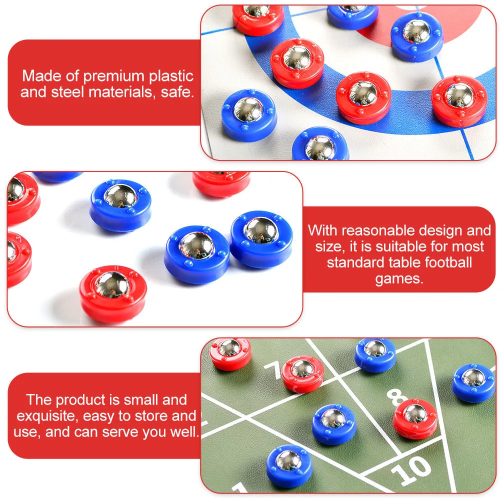 12pcs Sand Fox Balls Tabletop Rolling Beads Smooth Glide Shuffleboard Replacement Sliding Balls Accessories