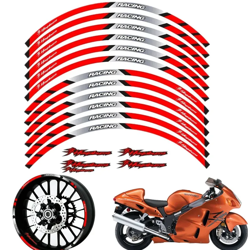 For Suzuki Hayabusa GSXR 1300 Motorcycle Parts Contour Wheel Decoration Decal Sticker - D