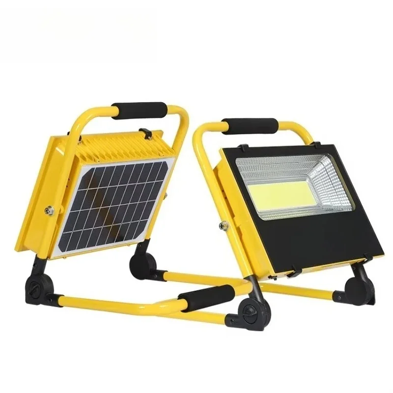 Energy Saving Portable Charging Remote Control Flood Light Outdoor Waterproof Light Emitting Diode Solar Flood Light