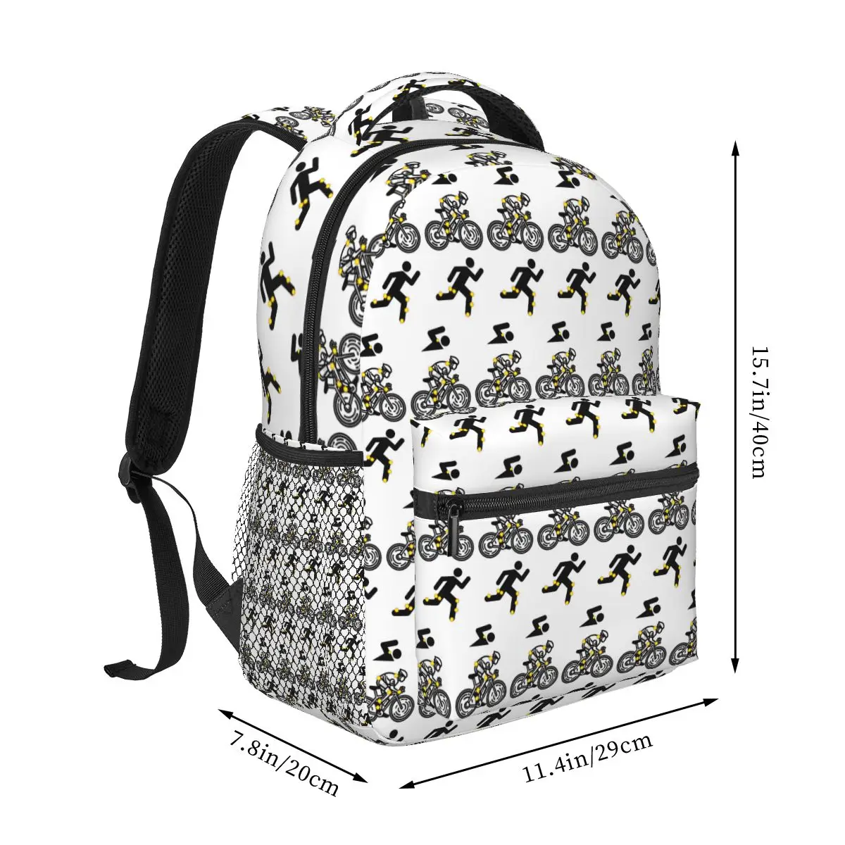 Triathlon Swimming Cycling Running Backpack Student Boys Girls BookBag Children School Bag Computer Shoulder Bags for Men Women