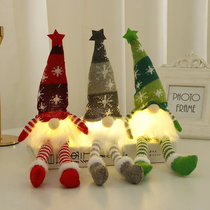 Weihnachtspuppe ohne Gesicht, leuchtender Zwerg, 6 Stile, Plüschtier, Weihnachtsmann, frohe Weihnachten, Neujahr, Geschenk, Navidad, Natal, Heimdekoration