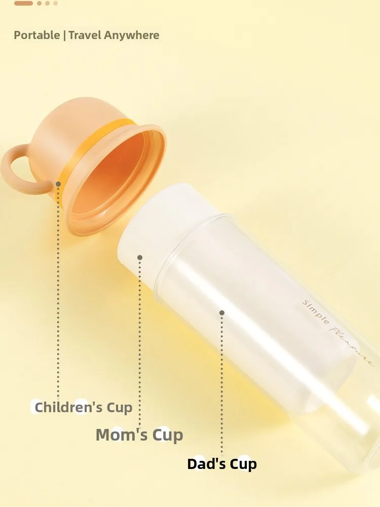 

Portable Three-in-One Toothbrush And Water Cup Set for Travel Adult Couple Children Toothbrush Cup Mouthwash Cup Family