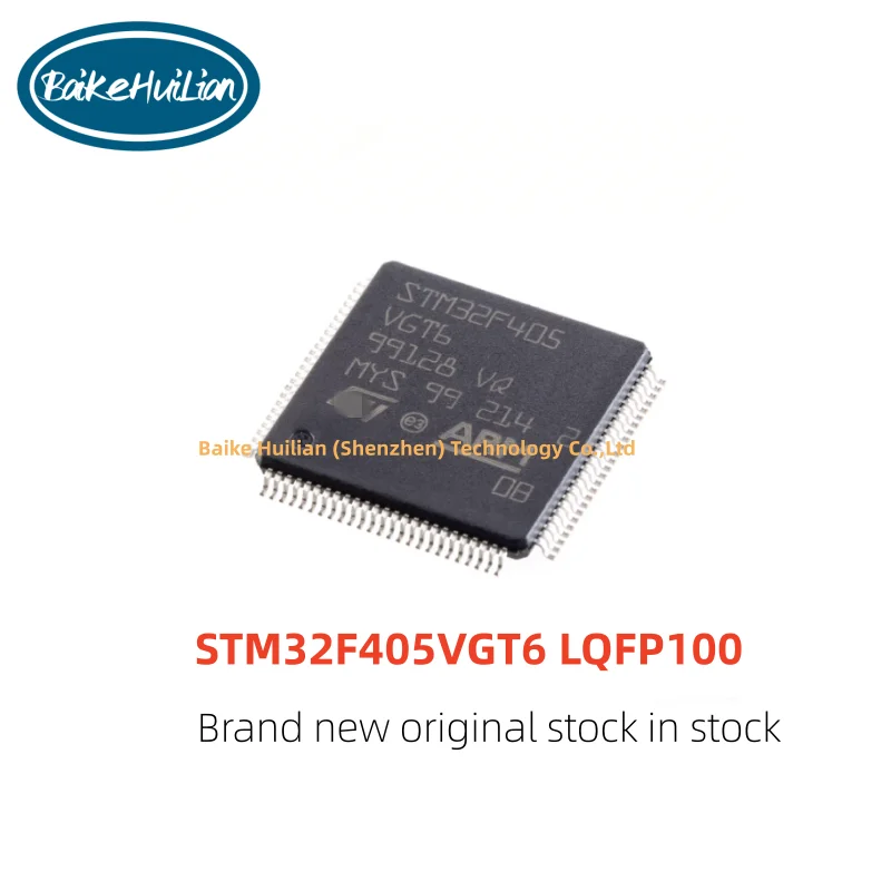 

Brand new original STM32F405VGT6 LQFP100 ARM Cortex-M4 32-bit microcontroller MCU in stock