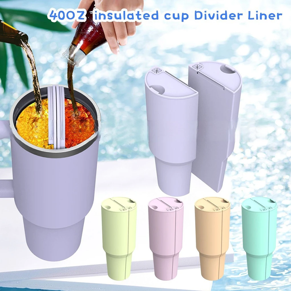 Resin ForStanley Cup Divider Silicone Bag For Double Drink Experience Forstanley Cup Accessories Bag