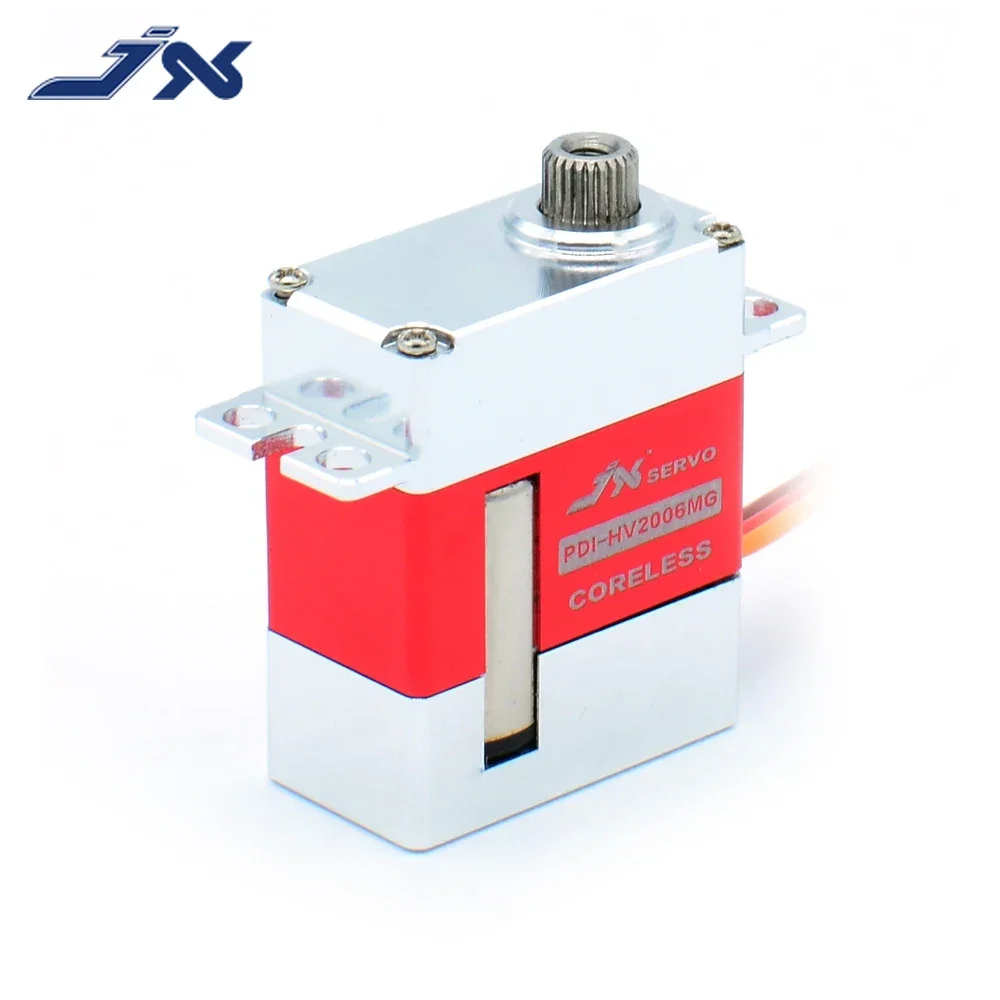 JX PDI-HV2006MG 6.2kg Metal Gear Full CNC Coreless HV Digital Servo for RC Glider 500 Class Heli Tail And Swashplate