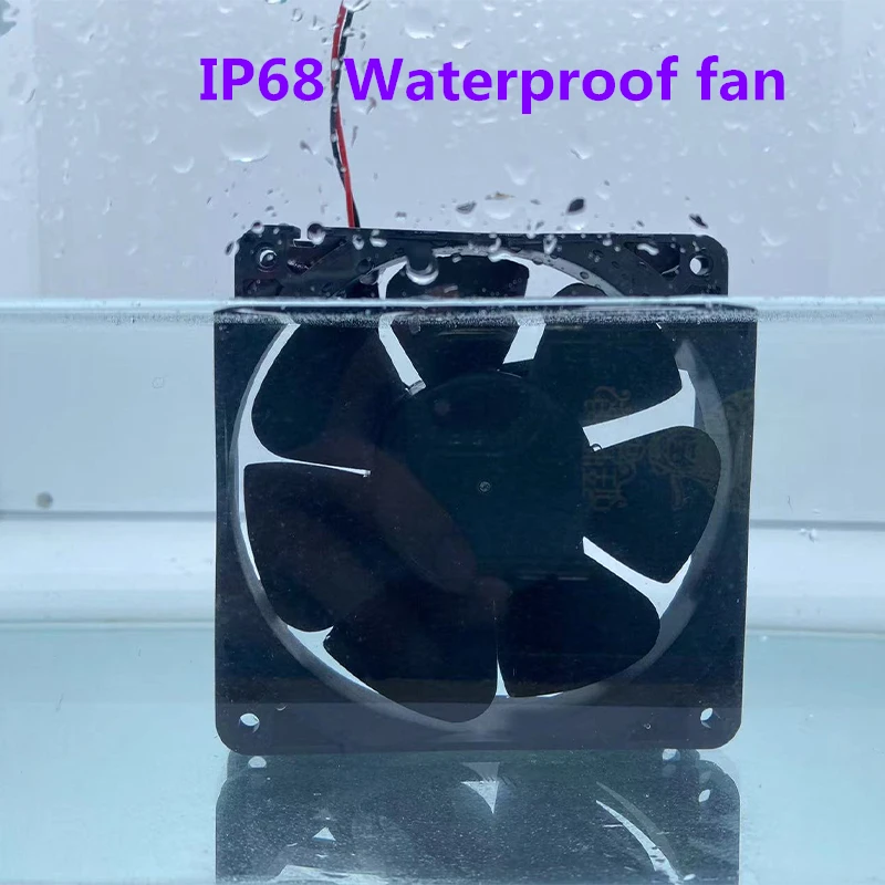 

IP68 waterproof fan 120mm 12038 12V 24V 48V 120*38mm industrial ultrasonic humidifier atomizer large air volume cooling fan