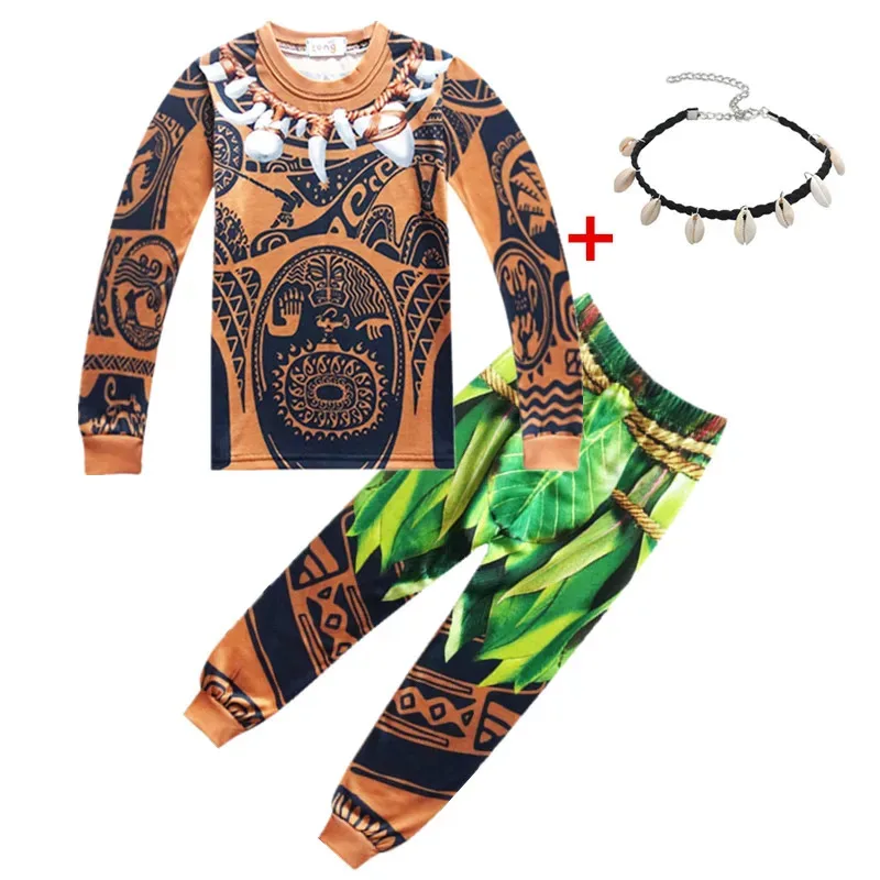 A Litter Of Bears Cosplay Long Sleeved Suit and Girls Disguise M-2 Halloween Clothing Baby Boys M-Maui Tatto 2025 New