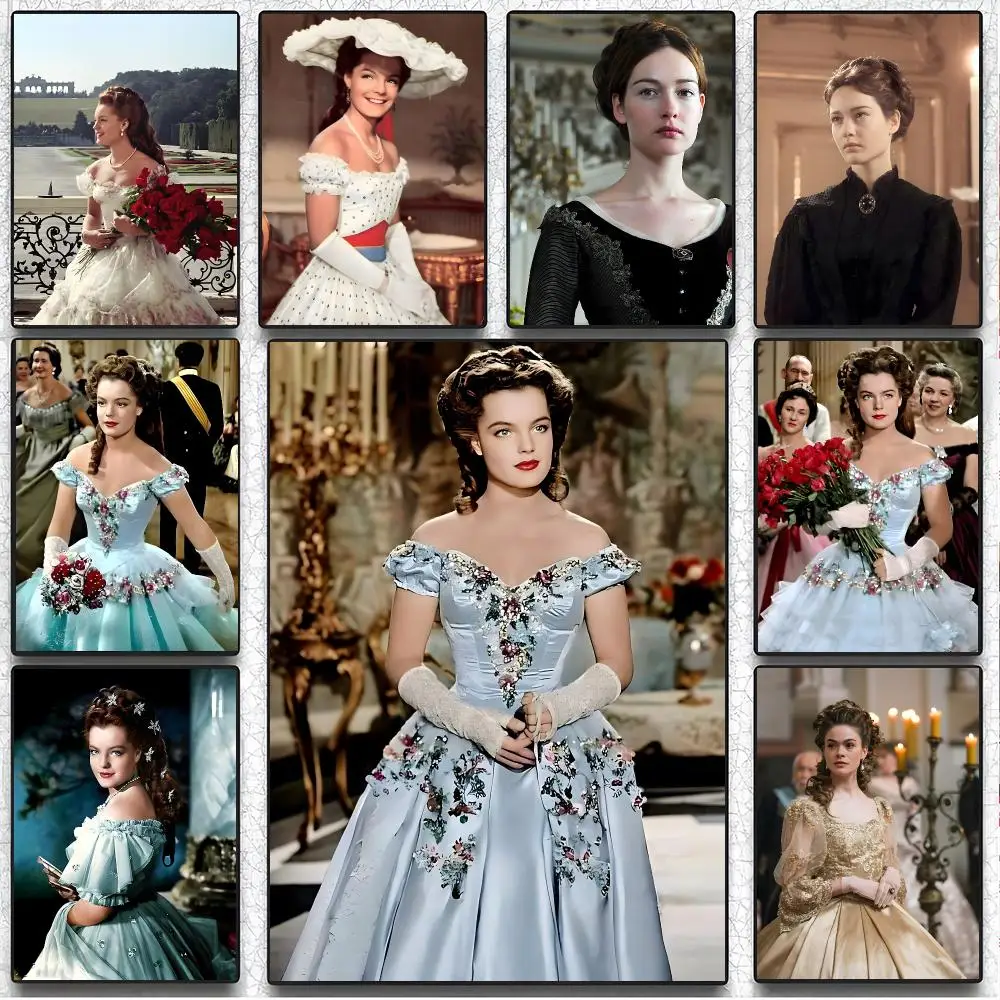 Classic Film Sissi Poster Artistic Peel-Off Wall Decor, Indoor Outdoor Home Ornament for Collectors