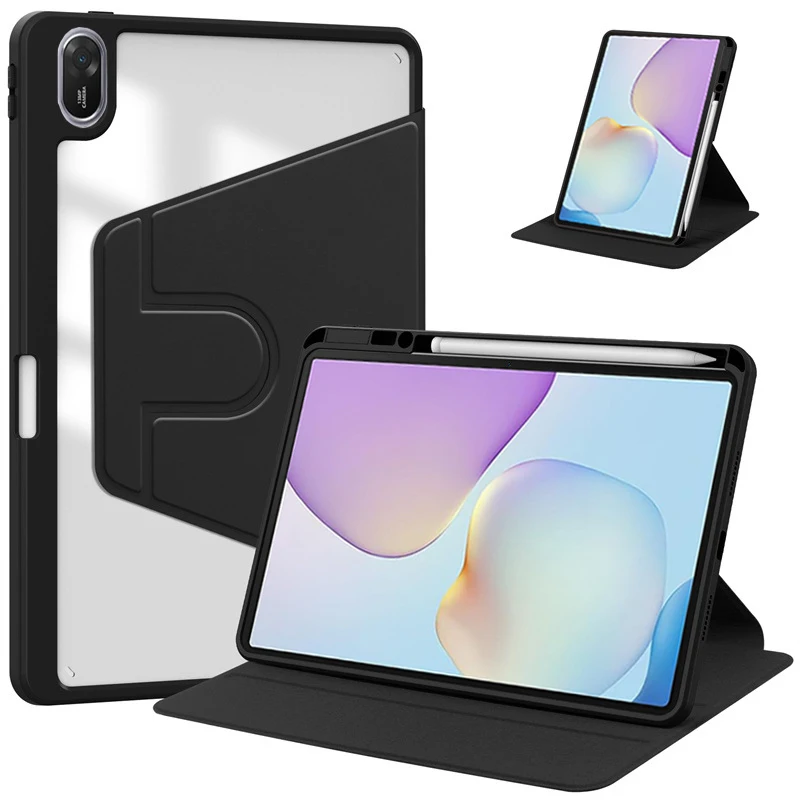 

For Huawei MatePad 11.5 2025 Case TXZ-W09 Acrylic Smart Rotating Stand Tablet Funda Huawei MatePad 11.5"2025 Shell with Pen Slot
