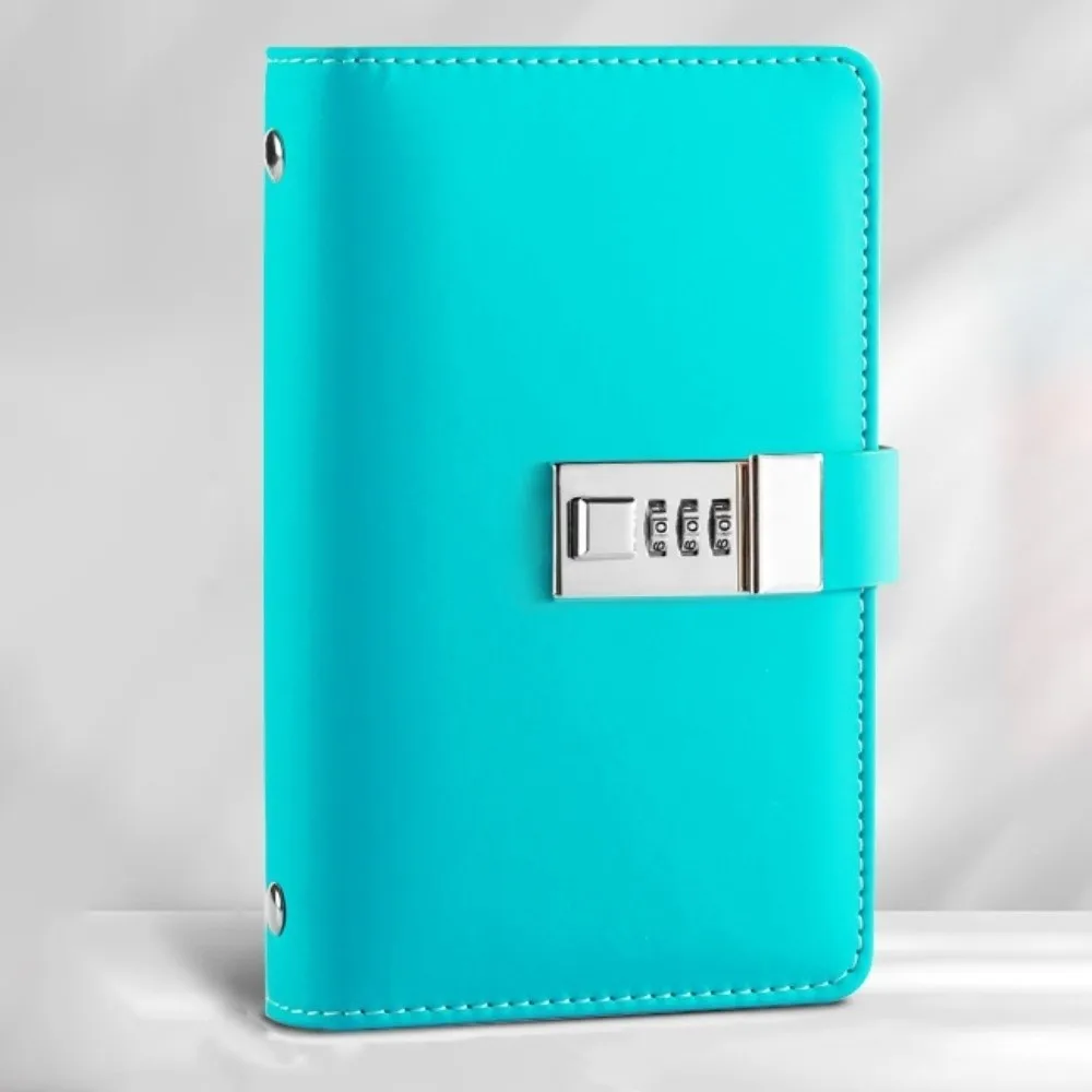 A6 Code Notebook for Money Anti-splash Water Solid Color Cash Budget Ledger Academic Weekly Agenda Daily Plan