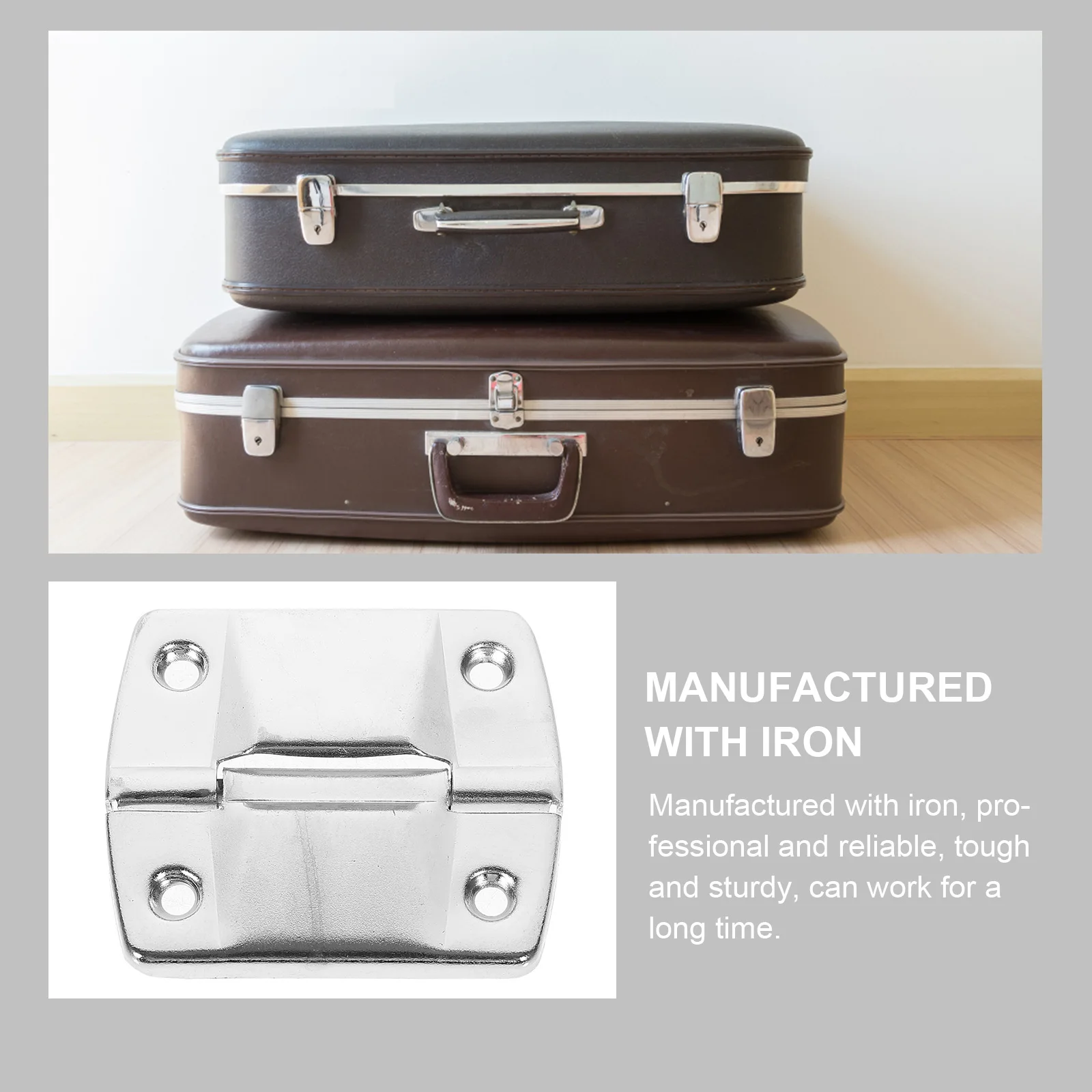 

6pcs Heavy Duty Chest Support Hinges Stable Case Hinge for Toolbox Wood Box Cabinet DIY Supplies Metal Solid