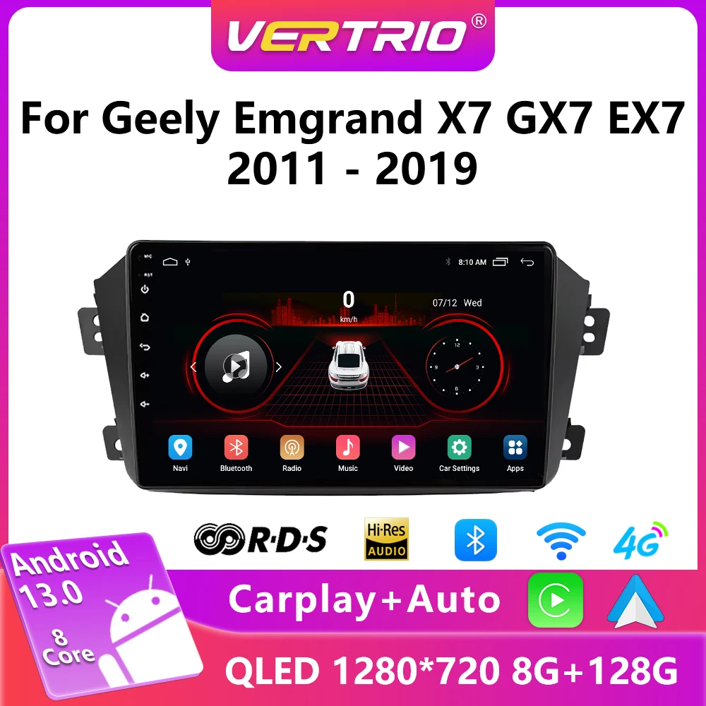 

Android 13 Car Radio For Geely Emgrand X7 GX7 EX7 2011-2019 Multimedia Video Player Navigation 2din Head Unit GPS 4G Carplay