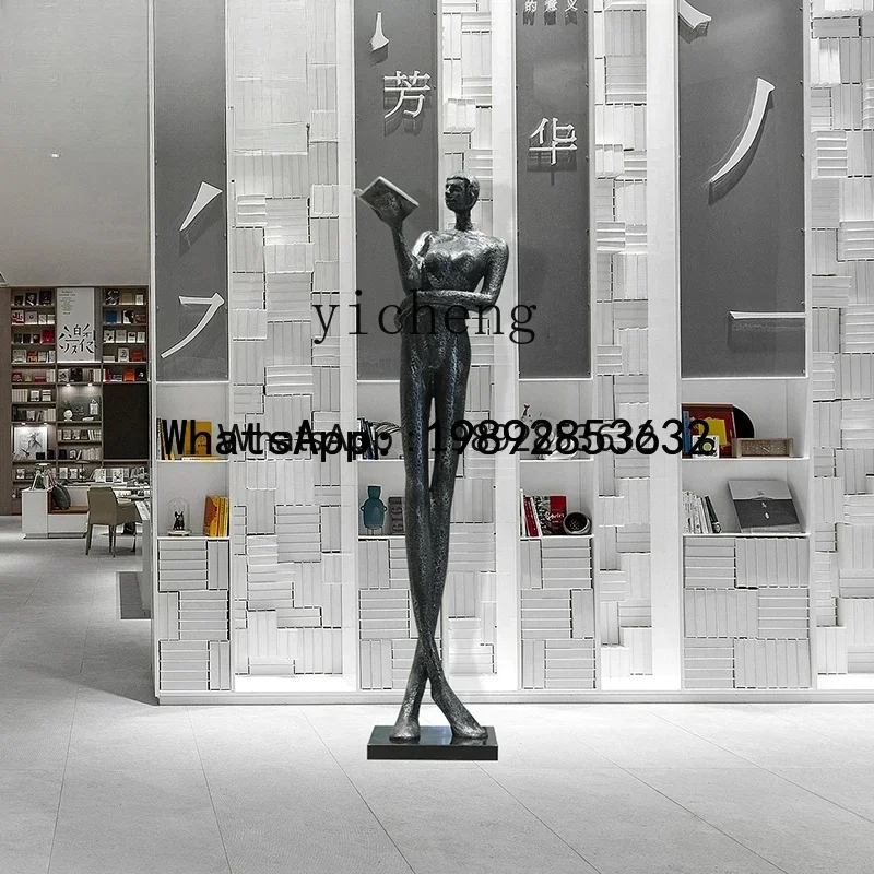 G1   large-scale figure floor-to-ceiling sculpture ornament hotel lobby entrance aisle installation crafts
