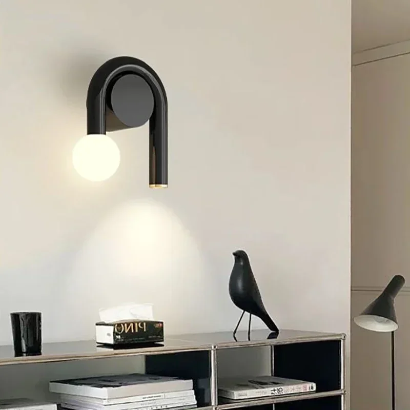 U Shape Wall Lamp Nordic Sconce Lights For Bedroom Living Dining Study Room Simple Home Decorative Fixtures