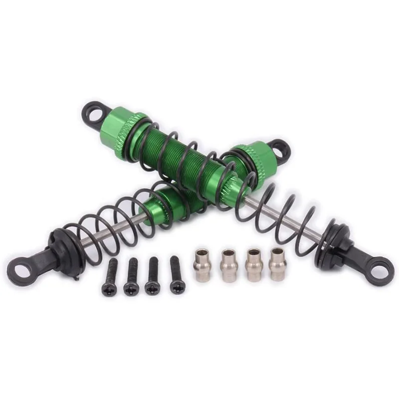 Metal Oil Filled Front&Rear Shock Absorber for 1/12 WLtoys 12428 12423 RC Car Crawler Upgrad Part,Green