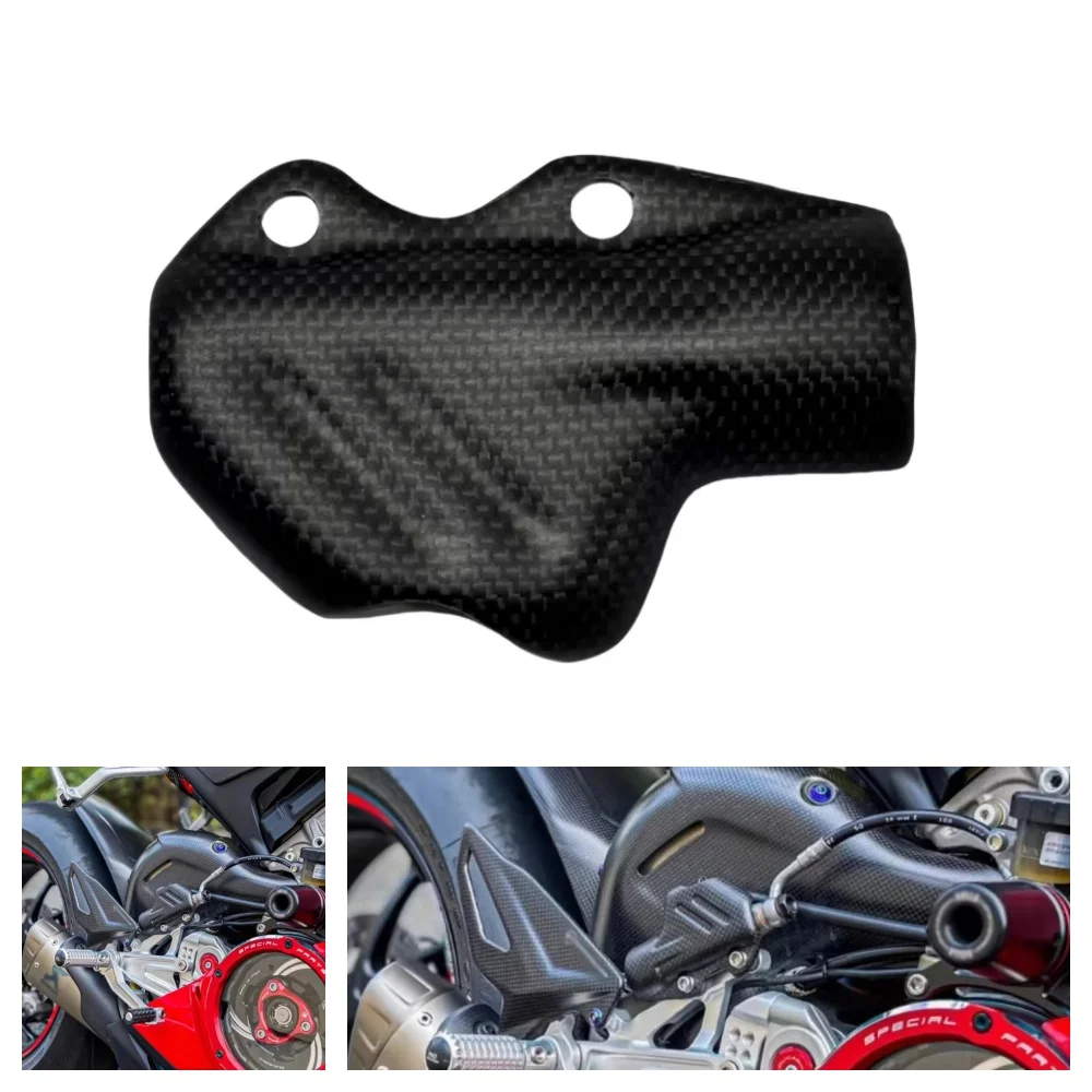 

For DUCATI Panigale V4 S R V2 899 1199 959 1299 Streetfighter V4/S Motorcycle Carbon Fiber Rear Brake Pump Cover Protection Cap