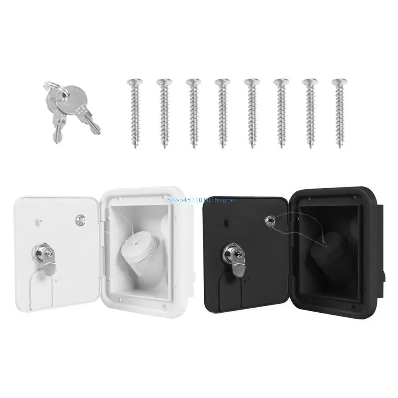 

T3LF Campers Water Inlets RVs Water Fill Hatches Inlets Filter Lockable RVs Water Inlets Cover Trailer Tanks