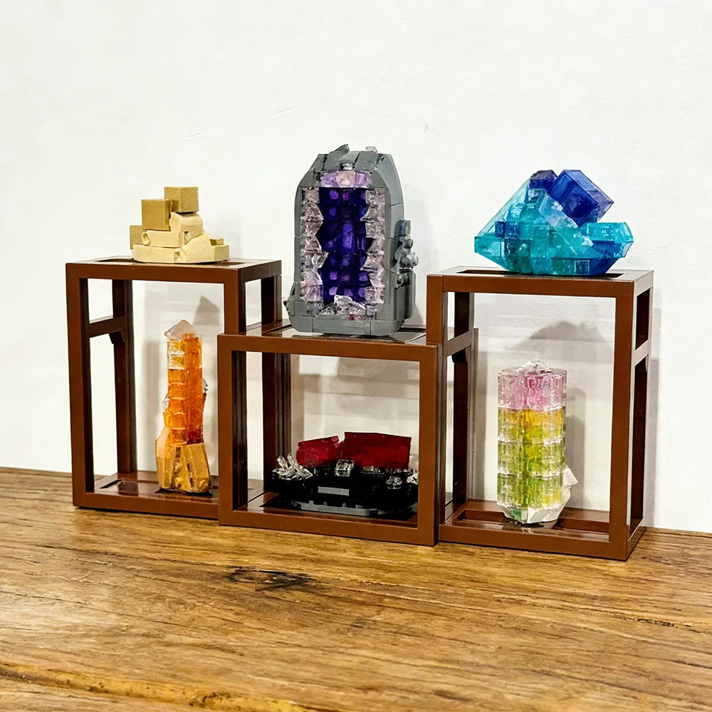 

Новинка 2026 года, 880 шт., 21362, коллекция минералов, драгоценный камень, прозрачные частицы, праздничный подарок, строительные блоки, игрушки для мальчиков и девочек