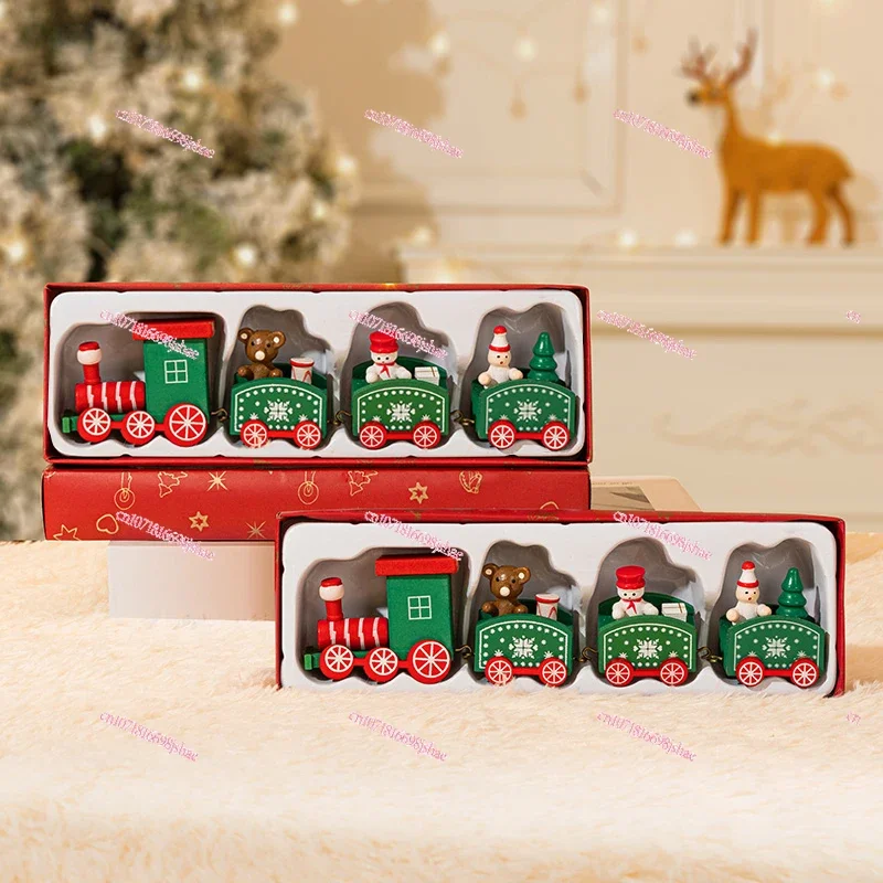 

Christmas Gift Train Kindergarten Gift Children's Toys 2024 New Christmas Eve Decorations Table Ornament