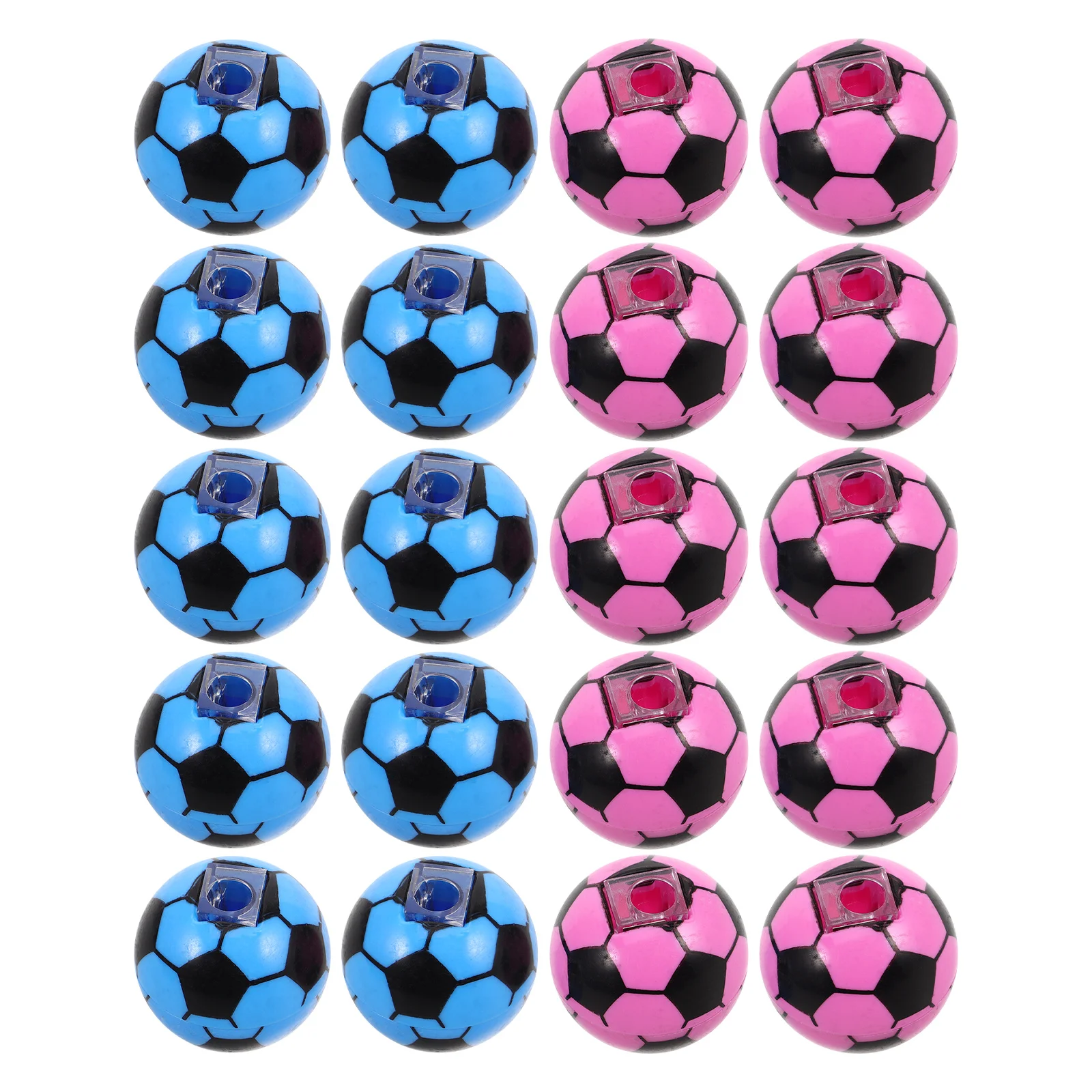 

20pcs Football Shaped Portable Lightweight Single Hole Manual For Students Office Classroom School Use Plastic