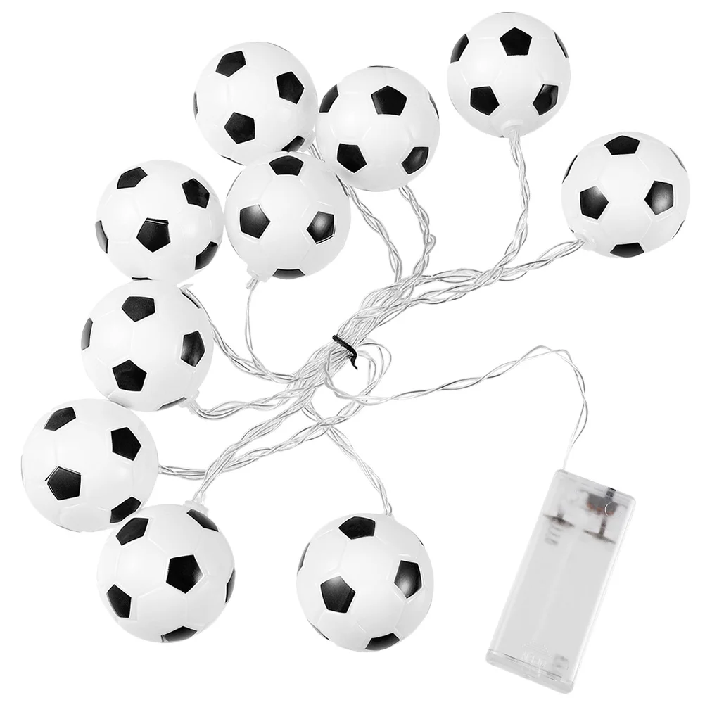10 Lampu LED Bentuk Bola Sepak Tanpa Lampu Hias untuk Rumah, Teras, Taman, Halaman, Lampu LED Dekoratif untuk Pesta