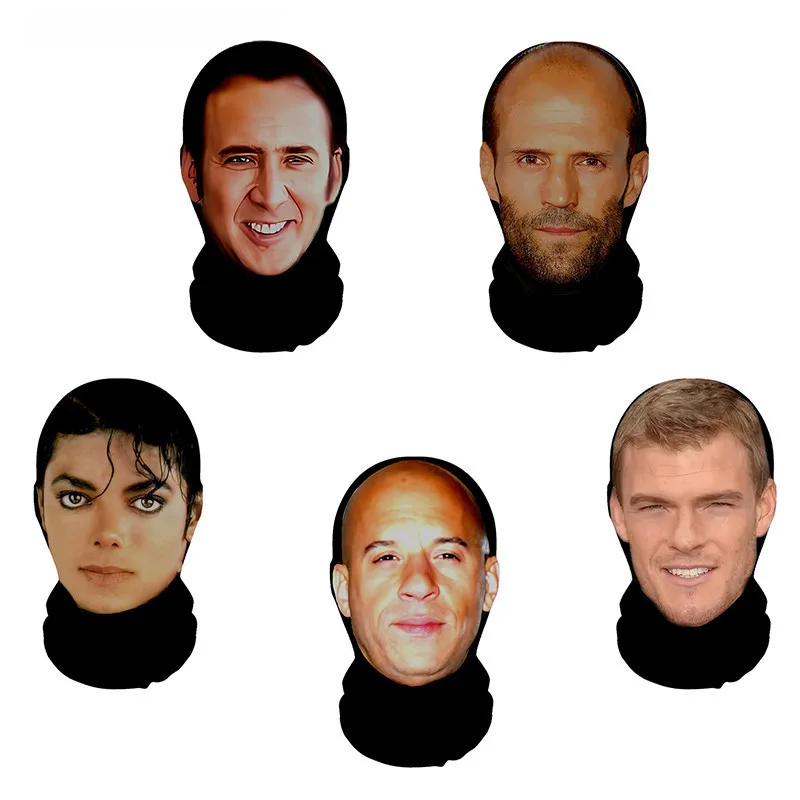 Speed & Passion Style Full Face Mask Unisex Dustproof Cycling Scarf Headwear for Cosplay Role Play Props image 3