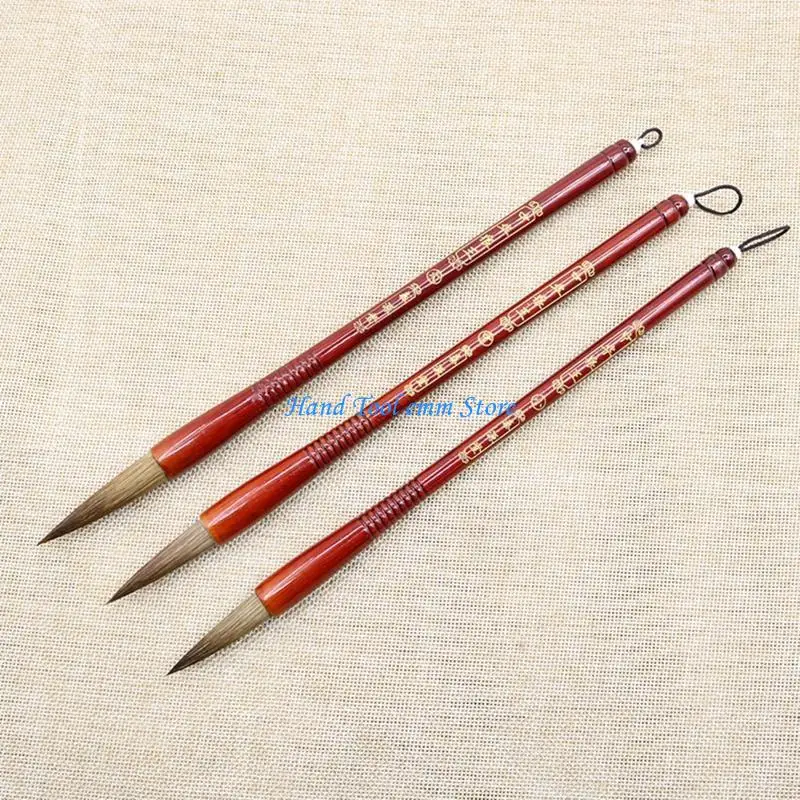

H37F Chinese Spring Festival Couplets Brush Pen Wolf Hair Sumi Drawing Brush for Landscape Painting Watercolor