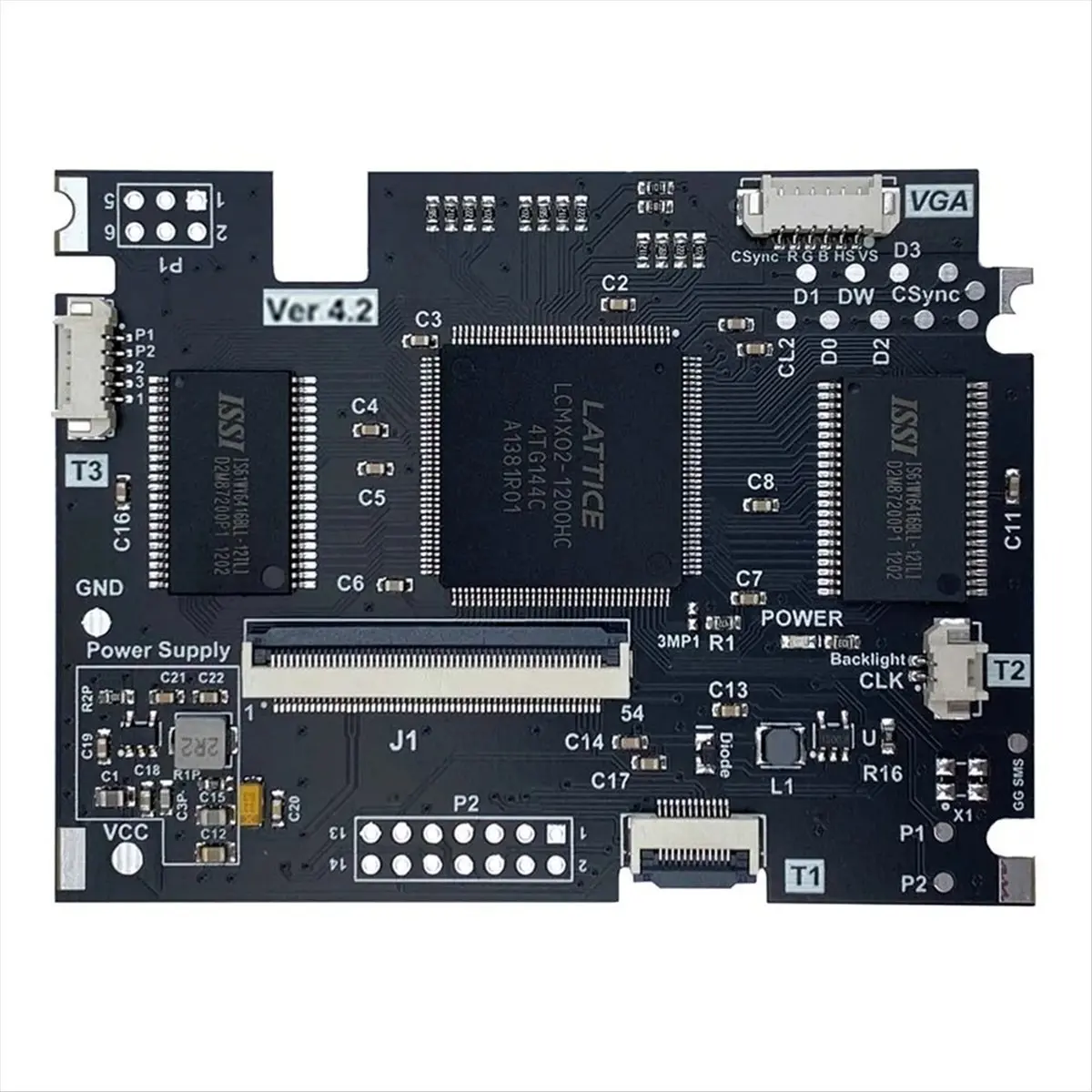 IPS V4.2 vorlaminierter Bildschirm MOD-Kits für Game Gear Highlight-Helligkeit LCD-Bildschirm mit Hintergrundbeleuchtung für Konsole-ABWO