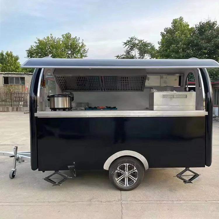 Pista de comida, remolque de comida totalmente equipado, remolques de Catering, camiones móviles de comida, carrito de café y tacos, soporte para perritos calientes, camión de helados