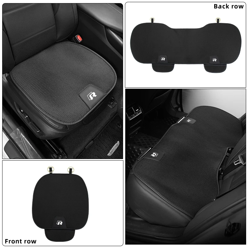 Car Ice Silk Cushion Front Rear Seat Protection Pad For VW Scirocco Polo T5 Passat b6 Golf Tiguan Jetta T-ROC CC Beetle GTI GTE