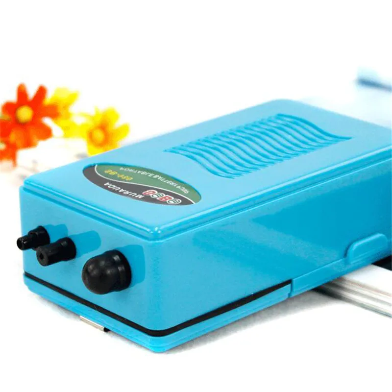 Use 10 Hours Dry Battery Cell Aquarium Air Pump Ultra Silent Single Outlet Battery Operated Fish Tank  Air Stone