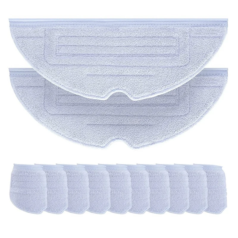 12 Pcs Mop Cloth For Xiaomi Roborock S7 S7+ S7 Maxv S7 Maxv Plus S7 Maxv Ultra Q7 Max+ Series Robot Vacuum Cleaner Parts