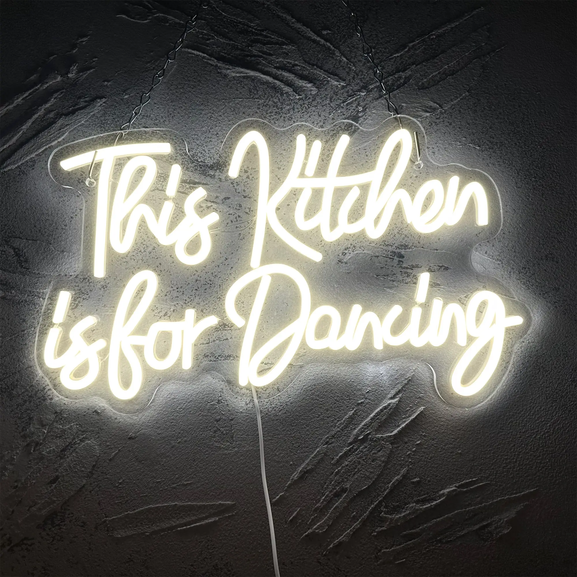 This Kitchen is for Dancing Neon Sign LED Neon Lights for Wall Decor Dancing Farmhouse Kitchen Home Decor Birthday Party Gift