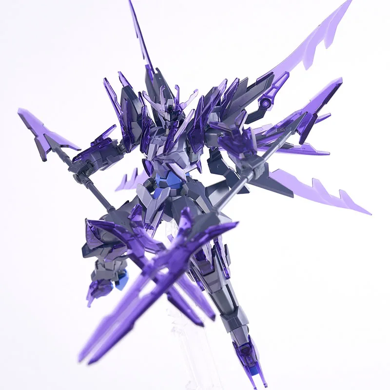 

Bandai HG Neon Purple Battle Rider 1/144 Mark Rabbit Perfect Unicorn Cloak King Handheld Model Toy Desktop Decoration Gift