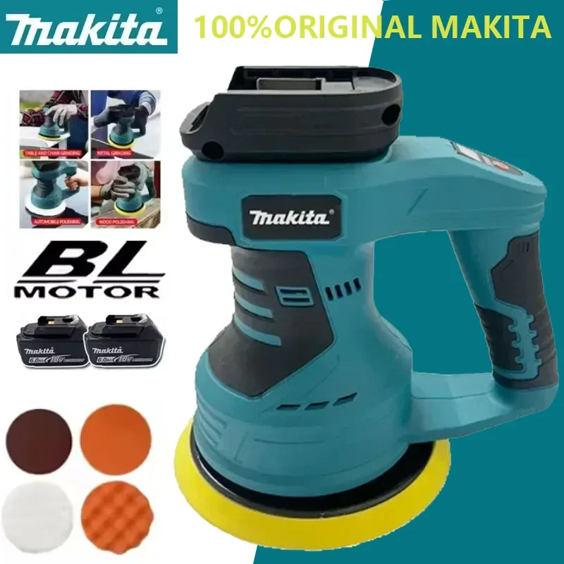 

Makita Cordless Car Polisher 8 Gears Adjustable Auto Electric Waxing Sanding Sealing Glaze Tool Rechargeable Polisher 20V