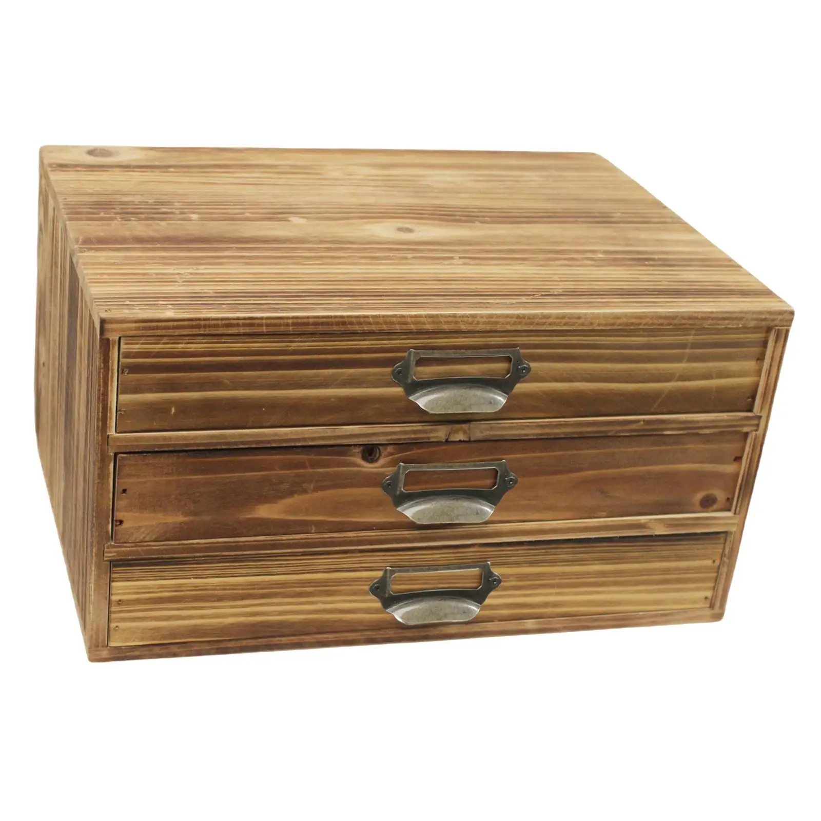 

Desktop Organizer Drawer Wooden Storage Cabinet for Makeup Jewelry Letters