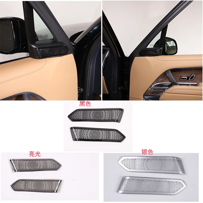 A-pillar horn mesh suitable for Range Rover Sport/Executive 23+stainless steel 2-piece set