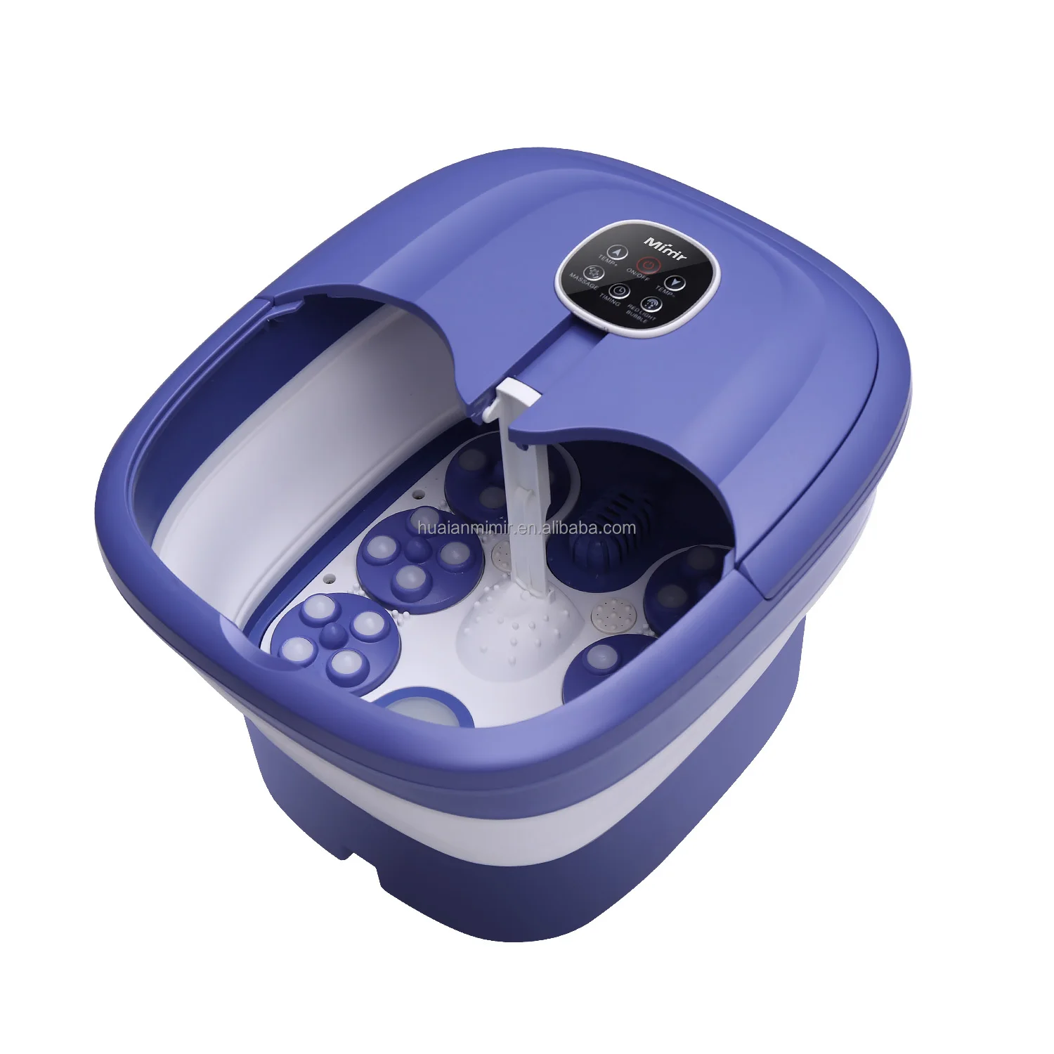 

electri Heating Foot Spa Bath Massager machin With Automatic Rotary Massager Rollers and Water oxygeBubble