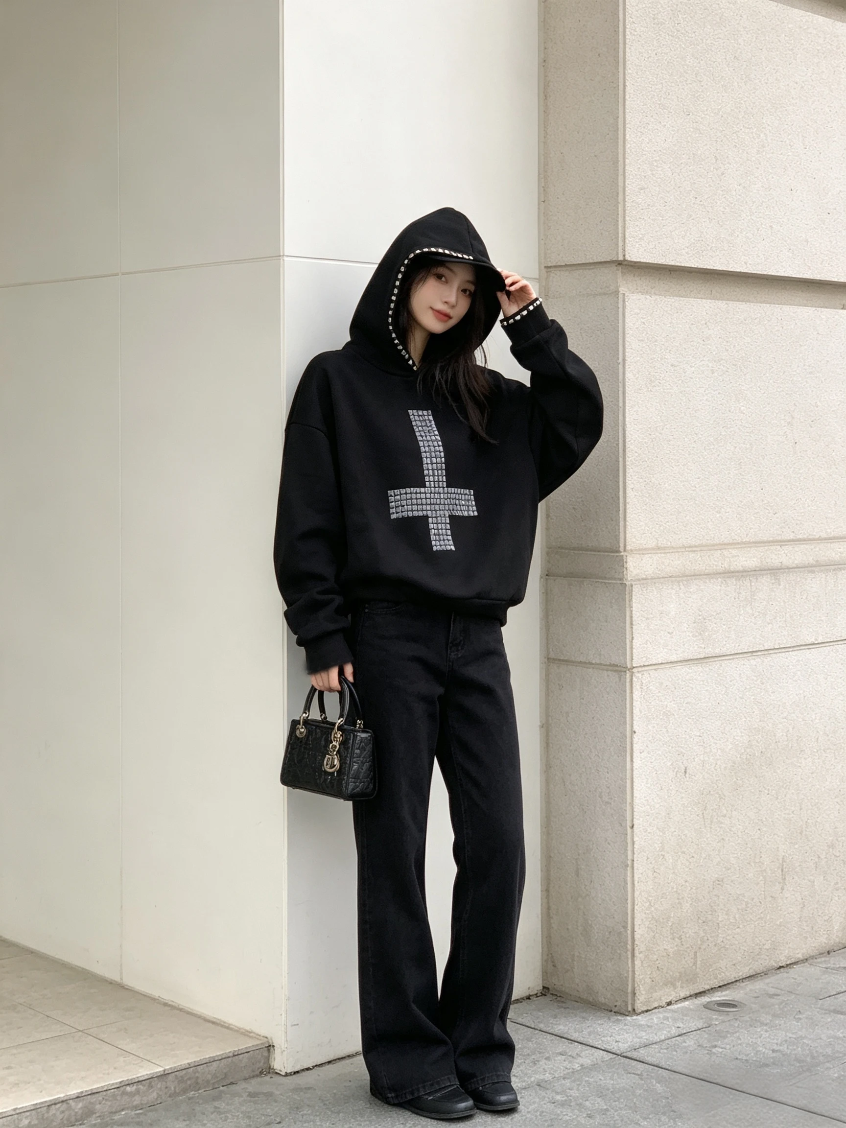 Y2K Gothic Rivet Cross Zip Up Hoodie Men Women Studded Inverted Cross Hooded Sweatshirt Dark Punk Streetwear Jacket Coat