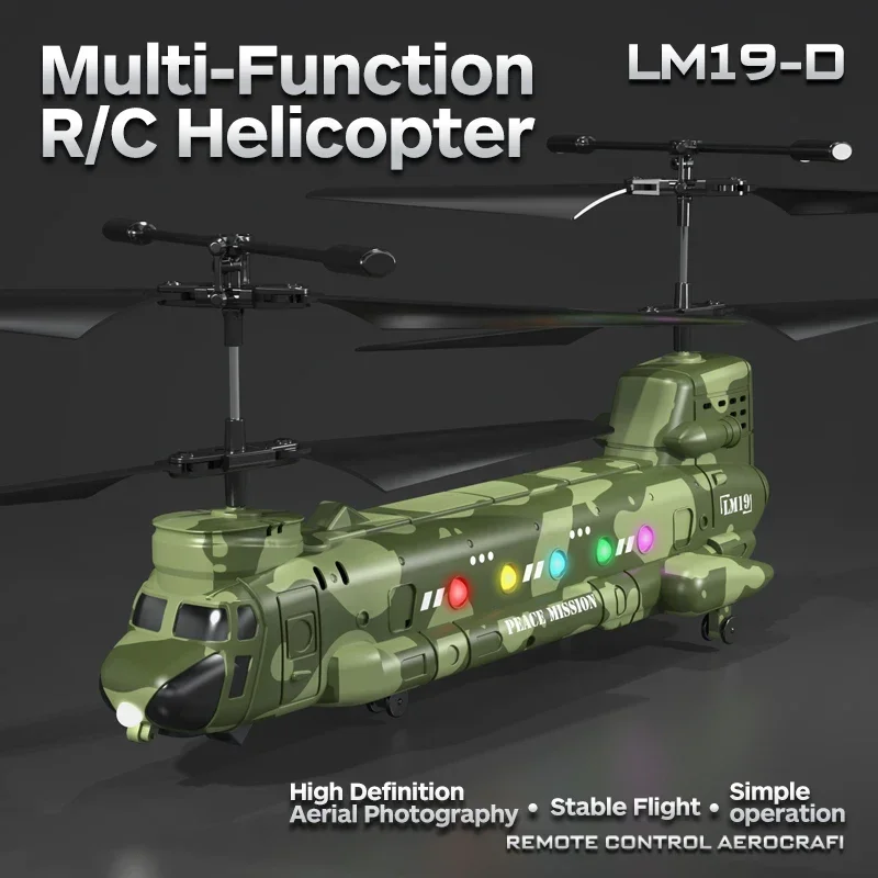 RC Hubschrauber LM19-D LED Lichter 480P Kamera HD Luftaufnahmen 2,4g Fernbedienung Flugzeug Modell Spielzeug für Jungen kinder Geschenk