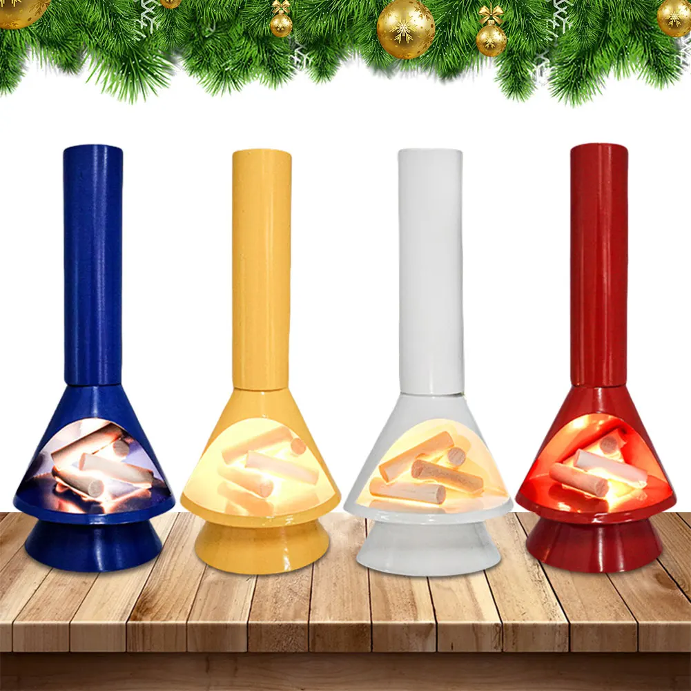 Led fogão a lenha lareira sem chama desktop lareira lâmpada lareira decoração halloween decorações de natal
