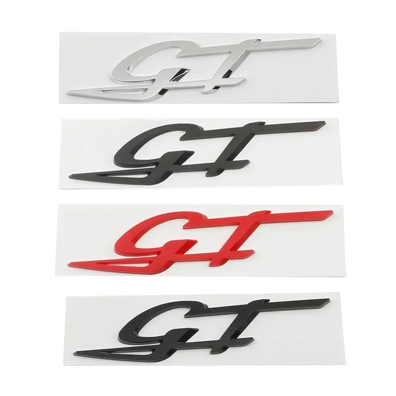 Car 3D Metal GT Logo Decals Emblem Badg Sticker For Maserati Levante Quattroporte Ghibli Modena GT MC20 2023 Styling Accessories