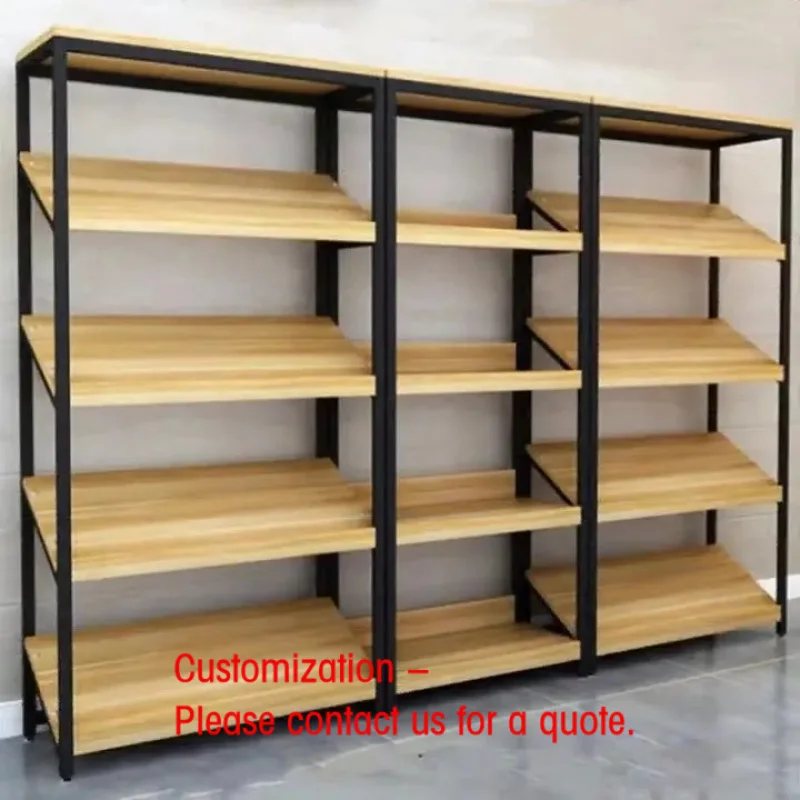 

custom.Slanted Double-Sided Display Shelves Supermarket, Cosmetics Produce