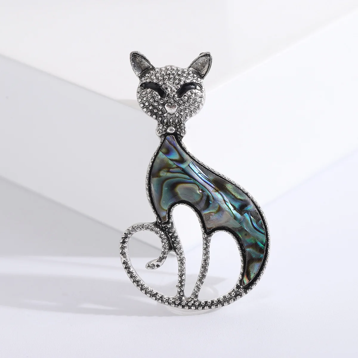 Dmari Luxury Abalone Shell Brooch Pin For Men&Women Delicate Cat Accessories Jewelry For Office Casual Clothing