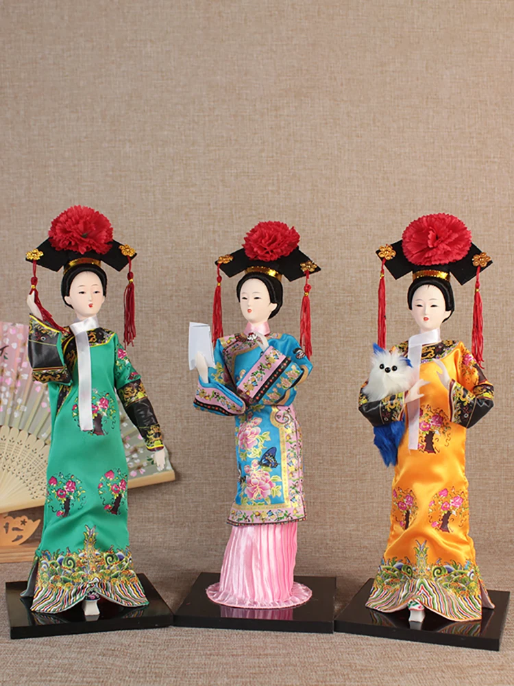 Qing Dynasty palace maids' grid style characteristic gifts, handicrafts, Chinese style gifts, decorations and ornaments