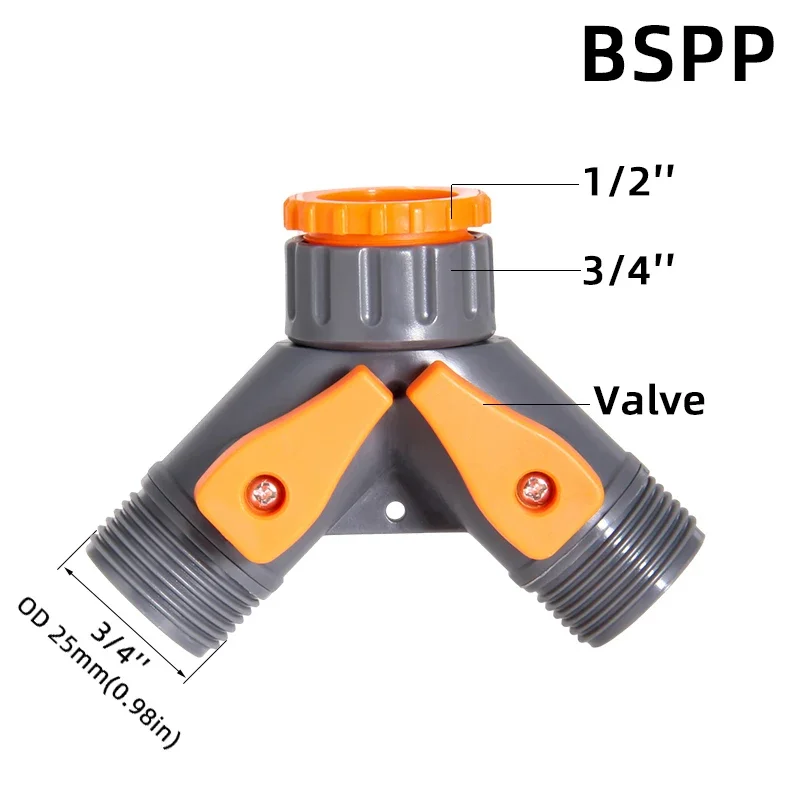 1 Stück 1/2" 3/4" 1" Gartenschlauch-Schnellanschlussadapter -EU-BPS-Gewindeanschlüsse für Wasserhähne, Spritzpistolen und Bewässerungssysteme – Detail 17
