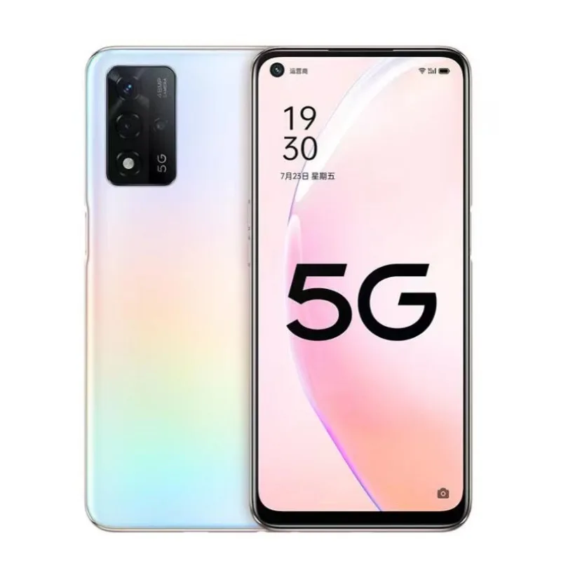 OPPO A93s débloqué 5G téléphone portable Dimensity 810 48MP AI caméra 5000mAh batterie 33W Charge rapide Android 11 Smartphone